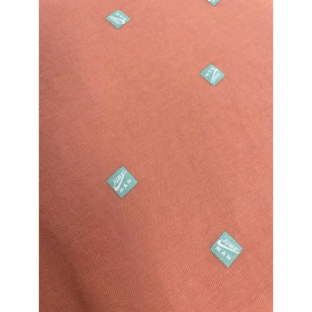 Jordan Jumpman Retro All Over Print T-Shirt Peach Standard Fit Size XL - Picture 8 of 8
